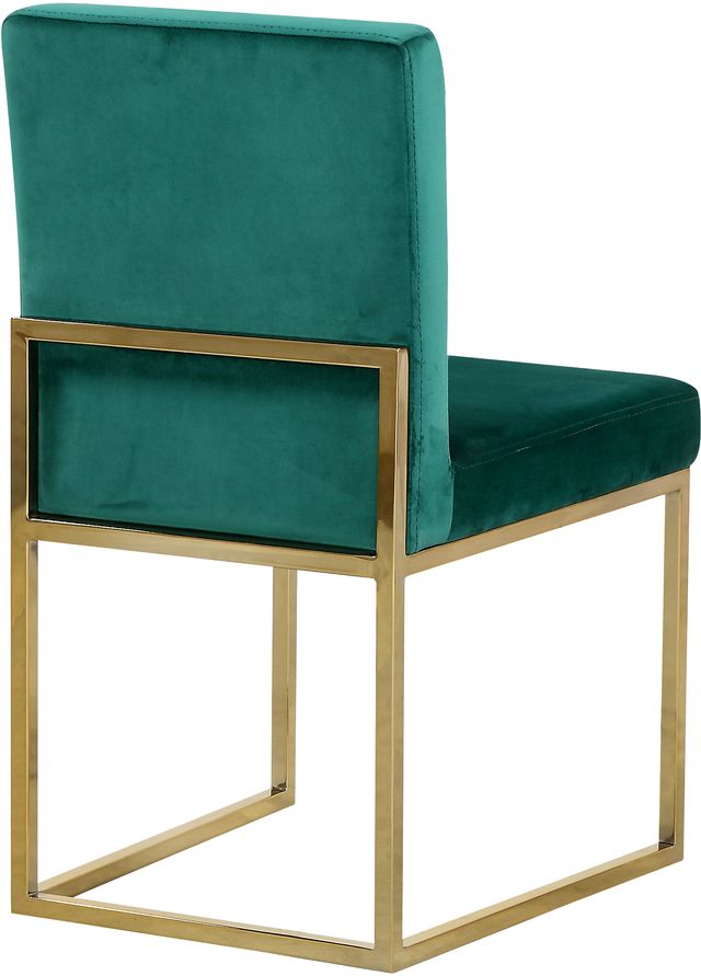 Meridian Furniture Giselle Green/Gold Velvet Dining Chair-2