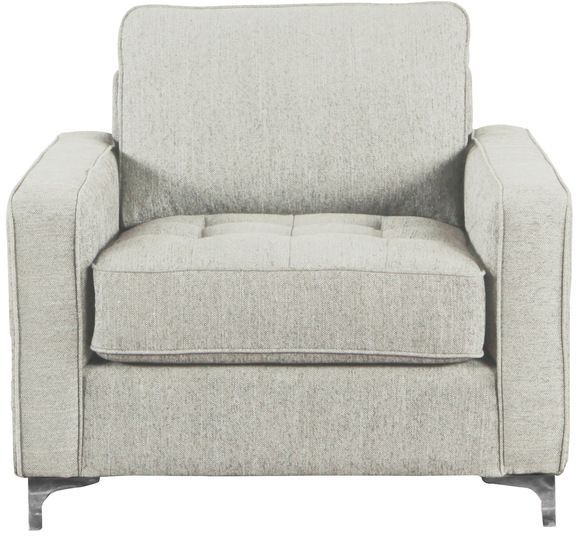 Mazin Furniture Hudson Platinum Upholstered Accent Chair-1
