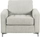 Mazin Furniture Hudson Platinum Upholstered Accent Chair-1