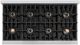 ZLINE Classic Autograph Edition 48" Stainless Steel Gas Rangetop with Matte Black Accents-1