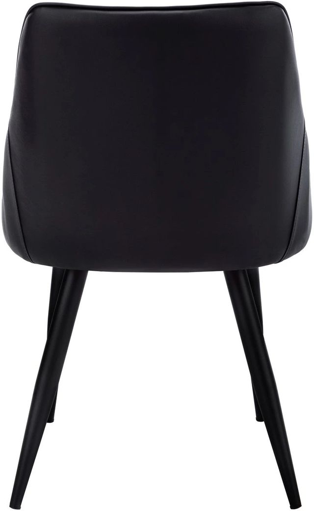Monarch Specialties Inc. 2-Piece Black Arm Chair Set with Integrated Arms and Black Metal Legs-3