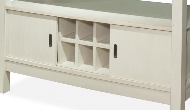 Bernards Winslow Farmhouse Cherry Dining Server with White Base-1