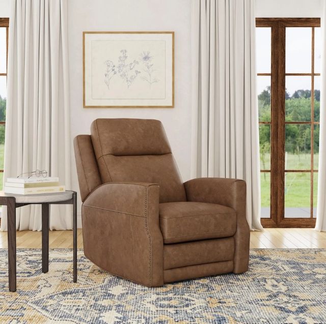 Flexsteel® Maxwell Cedar Power Gliding Recliner with Power Headrest and Lumbar-1