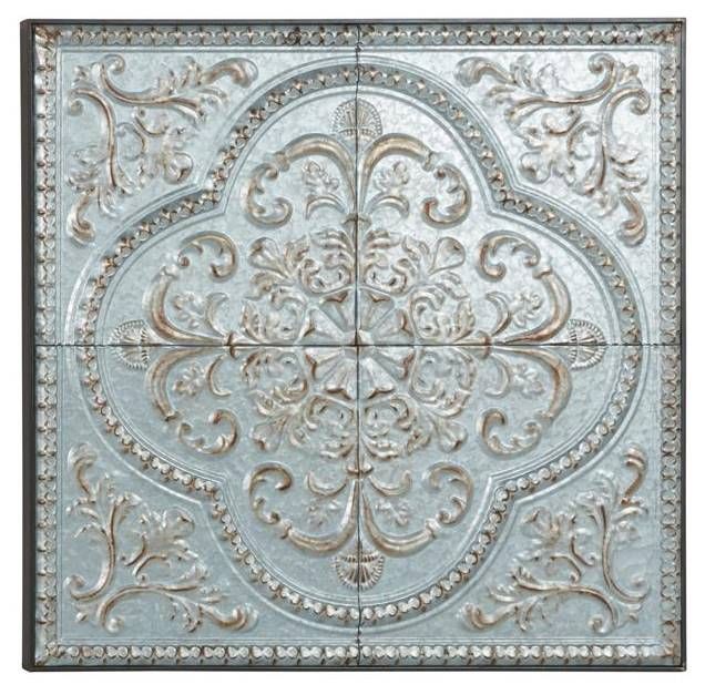 Deco Marche Gray Scroll Home Wall Decor-0