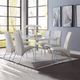ACME Furniture Pervis 2-Piece Chrome/White Side Chair-1
