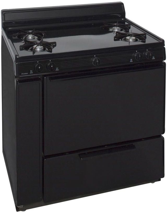 Premier 36" Black Pro Style Gas Range-3