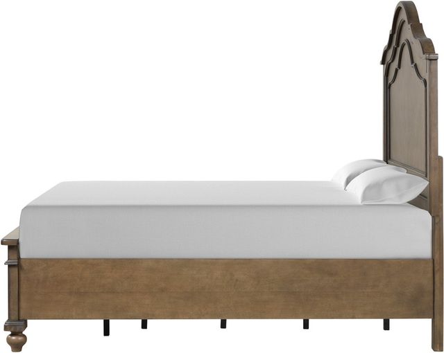New Classic® Home Furnishings Canterbury Walnut Eastern King Panel Storage Bed-2
