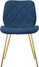 Primo™ International 3719 2-Piece Navy Blue Accent Chair Set with Gold Legs-1