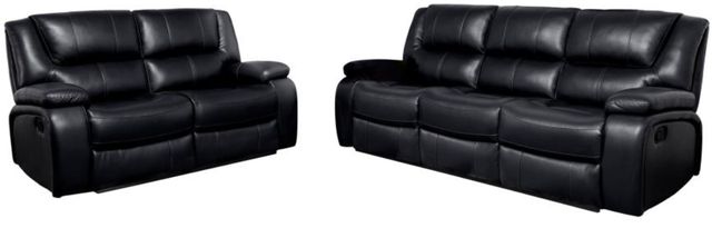 Coaster® Camila 2-Piece Black Manual Reclining Living Room Set-0