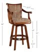 Powell® Brandon Cherry/Light Brown Swivel Bar Stool-2