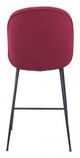 Zuo® Miles Red Counter Chair-3