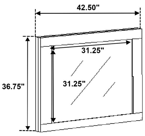 Coaster® Fenwick Gray Oak Dresser Mirror-3