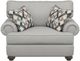 Flexsteel® Patterson Silver Glacier Chair-1