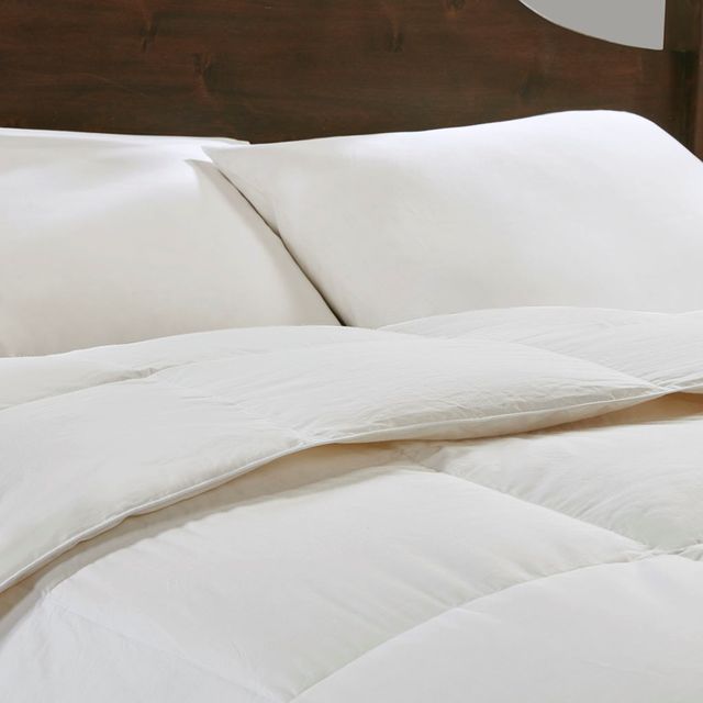 Olliix by True North by Sleep Philosophy White Full/Queen Light Warmth Oversized 100% Cotton Down Comforter-2