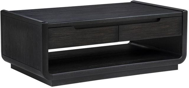 Coaster® Leandro Burnished Black Coffee Table-0