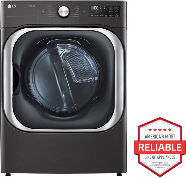LG 9.0 Cu. Ft. Black Steel Gas Dryer-1