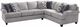 A & W Custom Furniture 2-Piece Claremont Putty Sectional-1