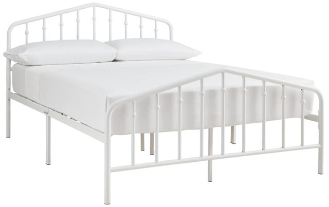 Signature Design by Ashley® Trentlore White Full Metal Bed-1