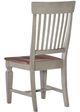 John Thomas Furniture® Vista Dining Hickory/Stone Slat Back Side Chair-1