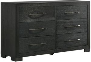 Allan - 6-Drawer Dresser - Black