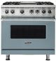 Viking® 5 Series 36'' November Sky Pro Style Dual Fuel Range with Griddle-0
