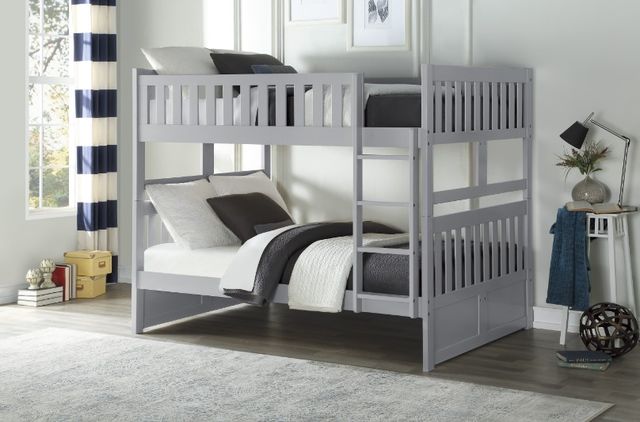 Homelegance® Orion Gray Full/Full Bunk Bed-1
