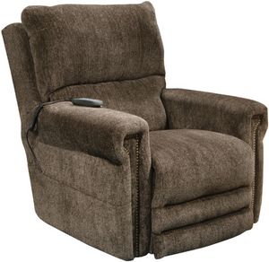 iAmerica Leftwich Brown Power Lift Recliner with Power Headrest
