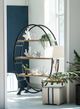A & B Home Wilton Black/Natural Book Shelf -5