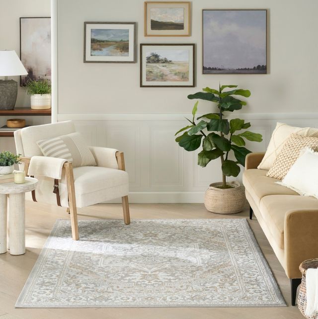 Nourison Home™ Dekor Light Gray 5'x7' Area Rug-1