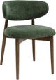 TOV Furniture Zinea Brown/Forest Green Dining Chair-0