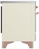Ilve® Majestic III 40" Antique White Pro Style Induction Range with Triple Glass Door and Copper Trim-4