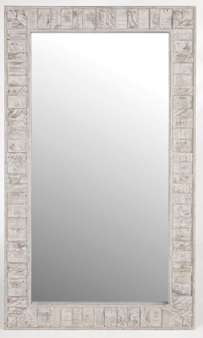 Classic Home Astrid White Floor Mirror