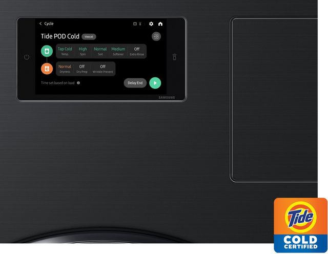 Samsung Bespoke AI 5.3 Cu. Ft. Brushed Black Washer Dryer Combo with AI Home -14
