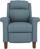 Best® Home Furnishings Customizable Prima Leather Power Tilt Headrest High Leg Recliner with Dark Walnut Legs-1