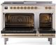 Ilve® Nostalgie II Series 48" Antique White Pro Style Dual Fuel Range-1