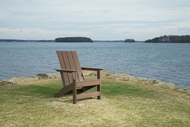 Signature Design by Ashley® Emmeline Brown Polyethylene Outdoor Adirondack  Chair-5