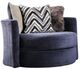 Furniture of America® Griswold Navy Swivel Chair-0