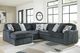 Signature Design by Ashley® Midnight-Madness 5-Piece Gunmetal Left-Arm Facing Sectional and Chaise-1