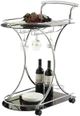 Coaster® Elfman Chrome/Black 2-Shelf Serving Cart-0