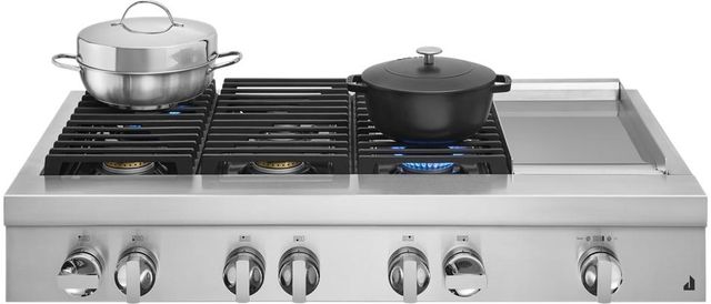 JennAir® NOIR™ 48" Stainless Steel Natural Gas Rangetop-1