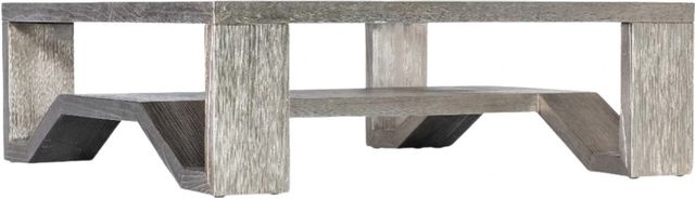 Hooker® Furniture Melange Saber Glass Top Cocktail Table with Silver Base-0