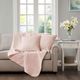 Olliix by Madison Park Quebec 2 Blush 20"x20" Quilted Square Pillow Pair-2