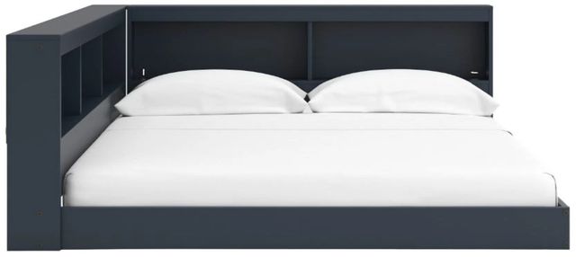 Signature Design by Ashley® Simmenfort Navy Blue Full Bookcase Storage Bed-1