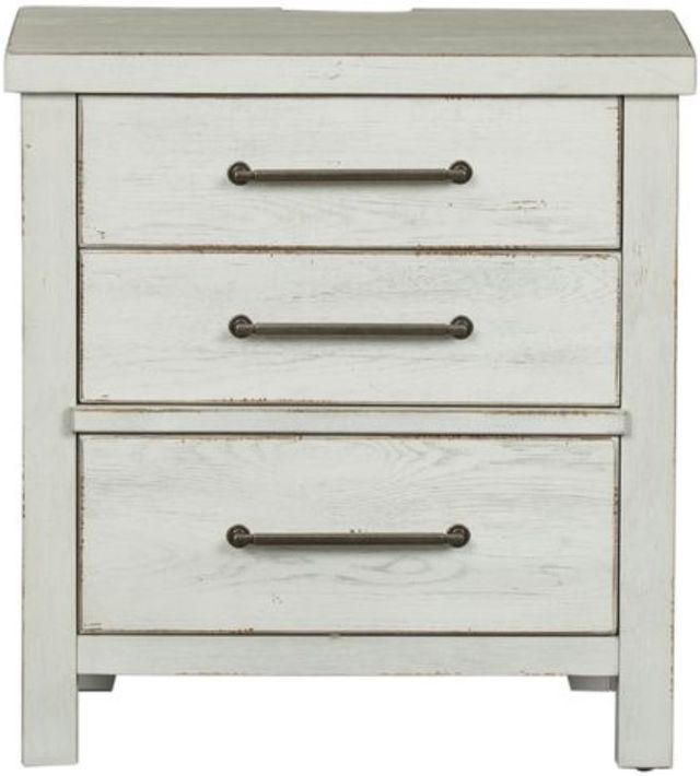 Clearance Liberty Furniture Modern Farmhouse Flea Market White Nightstand-3
