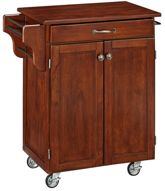 homestyles® Cuisine Cart Cherry Kitchen Cart-0
