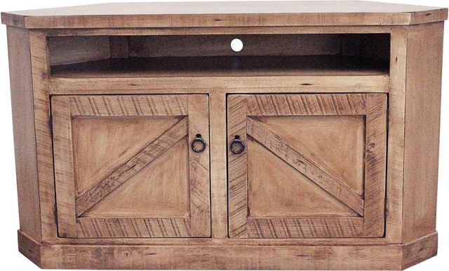 American Heartland Manufacturing Rustic Soft White TV Stand-0