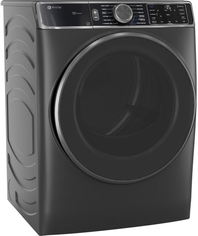 GE Profile™ 7.8 Cu Ft. Carbon Graphite Front Load Gas Dryer-2