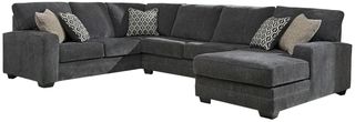 Benchcraft® Tracling 3-Piece Slate Right-Arm Facing Sectional and Chaise