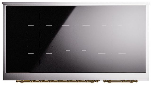 Ilve® Nostalgie II Series 48" Antique White Pro Style Induction Range-3