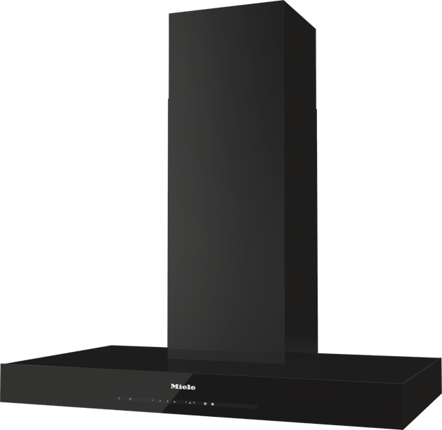 Miele Puristic Edition 6000 36" Obsidian Black Wall Ventilation Hood-0
